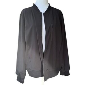 Banana Republic Black Bomber Jacket Full Zip Lightweight